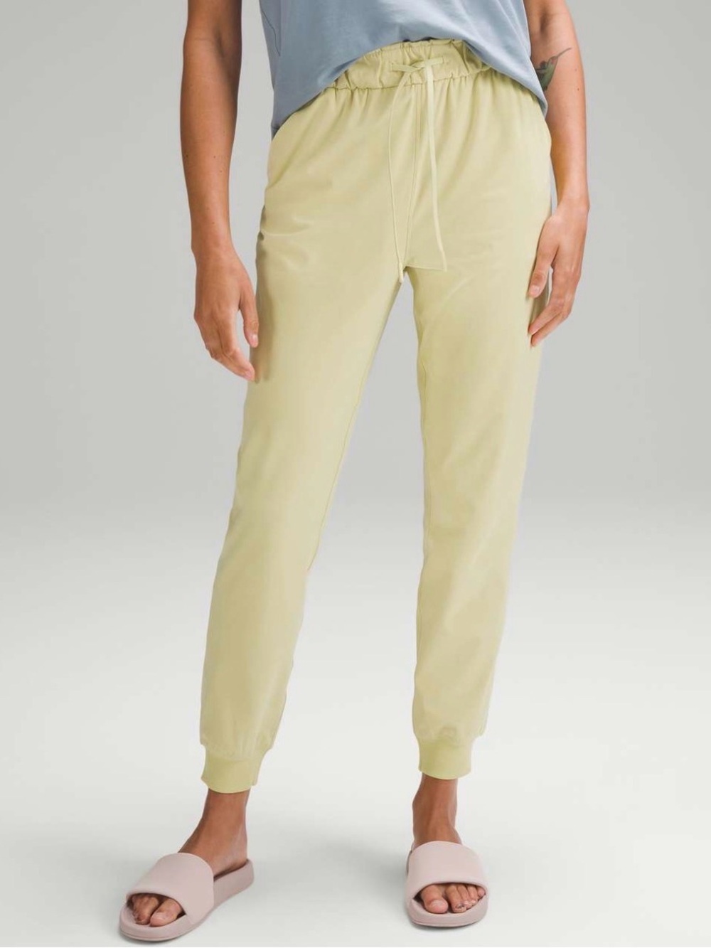 Finch Yellow Drawstring Jogger Pants for Women S14